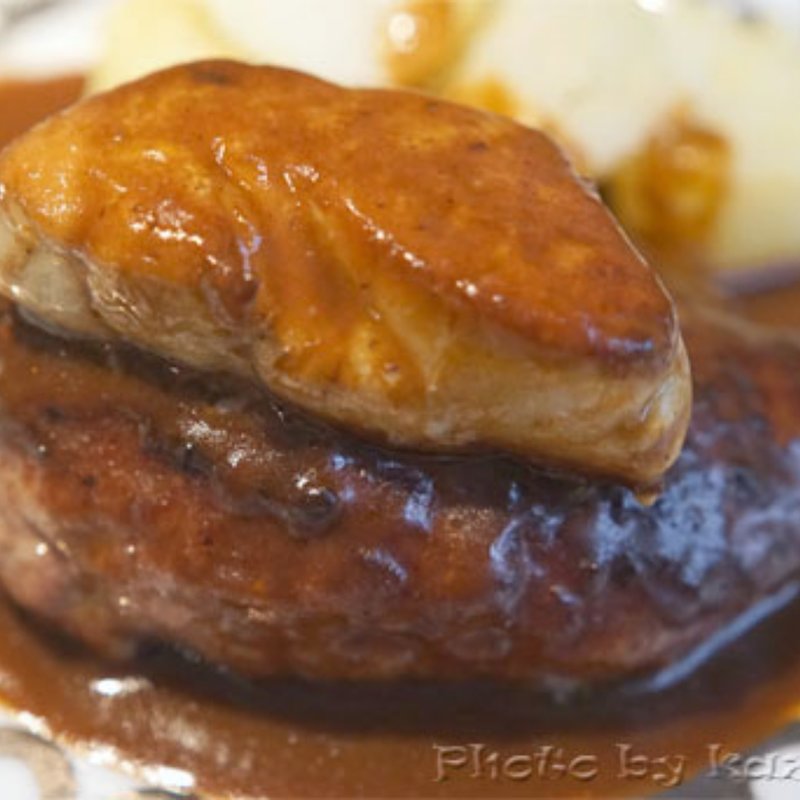 フォワグラのせハンバーグ(東京銀座フォアグラ)