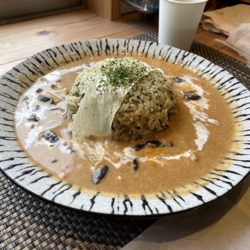 きのこの薬膳カレー(ほんたき山のカフェ)