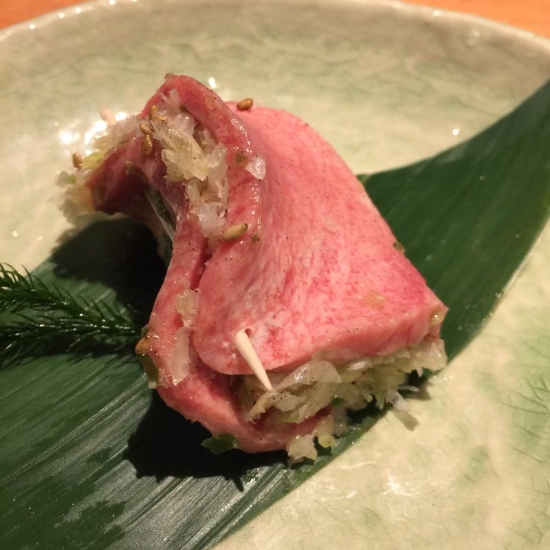 ねぎ挟み上タン塩(うしくろ 菊川店)