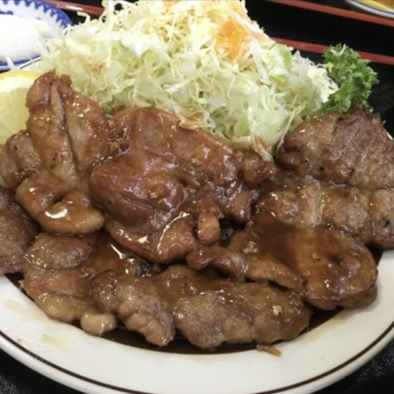 しょうが焼き定食(とんかつ　あべ)