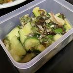 きゅうりと塩昆布の酢の物(自宅)