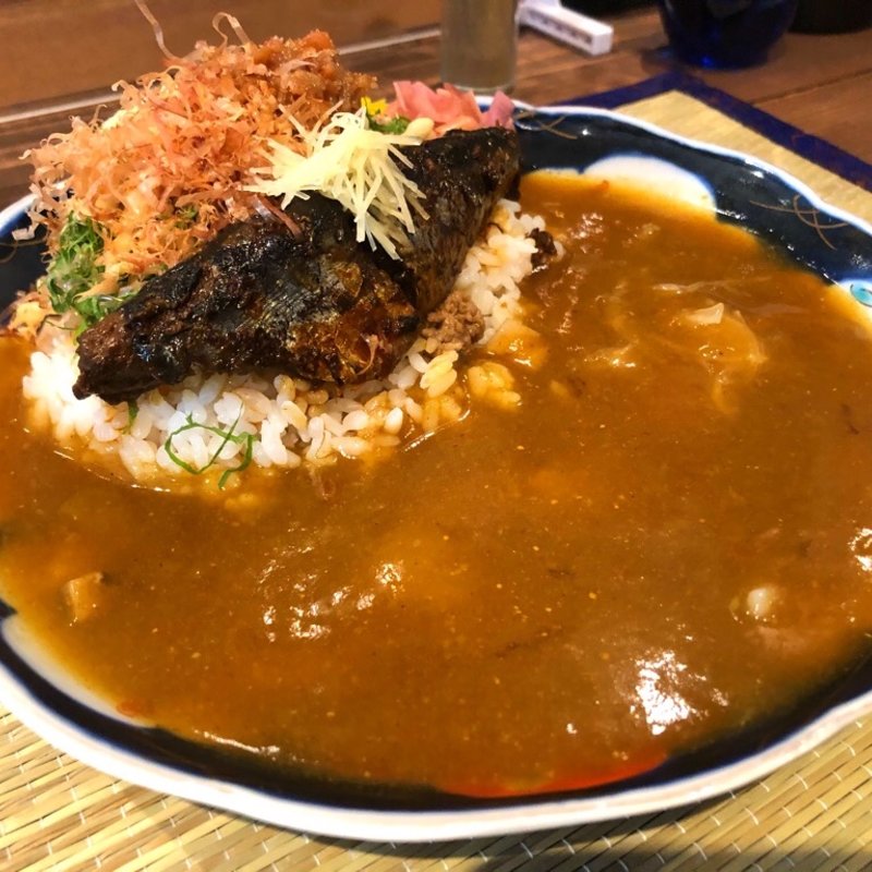和だしそぼろカレー＆いわしの生姜煮(平日昼だけ)