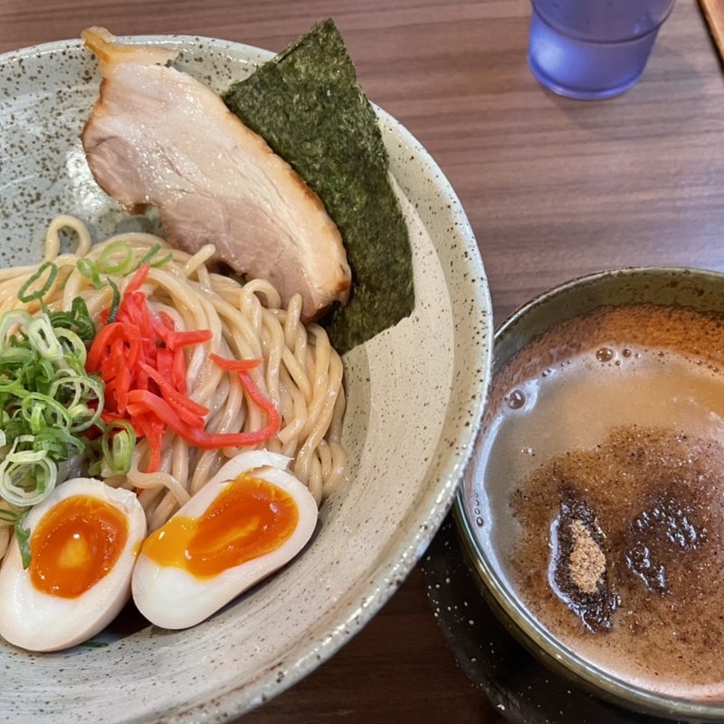 特濃豚骨つけ麺+味玉(つぼや 肥後橋店 )