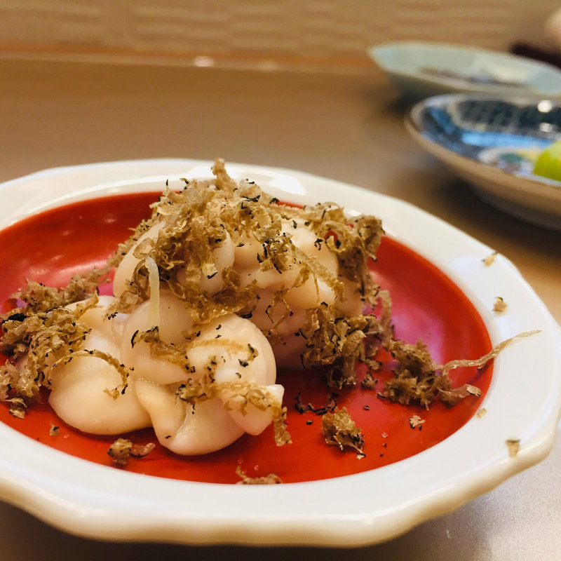 北海道産真鱈の白子w白トリュフ(寿司いけはた)