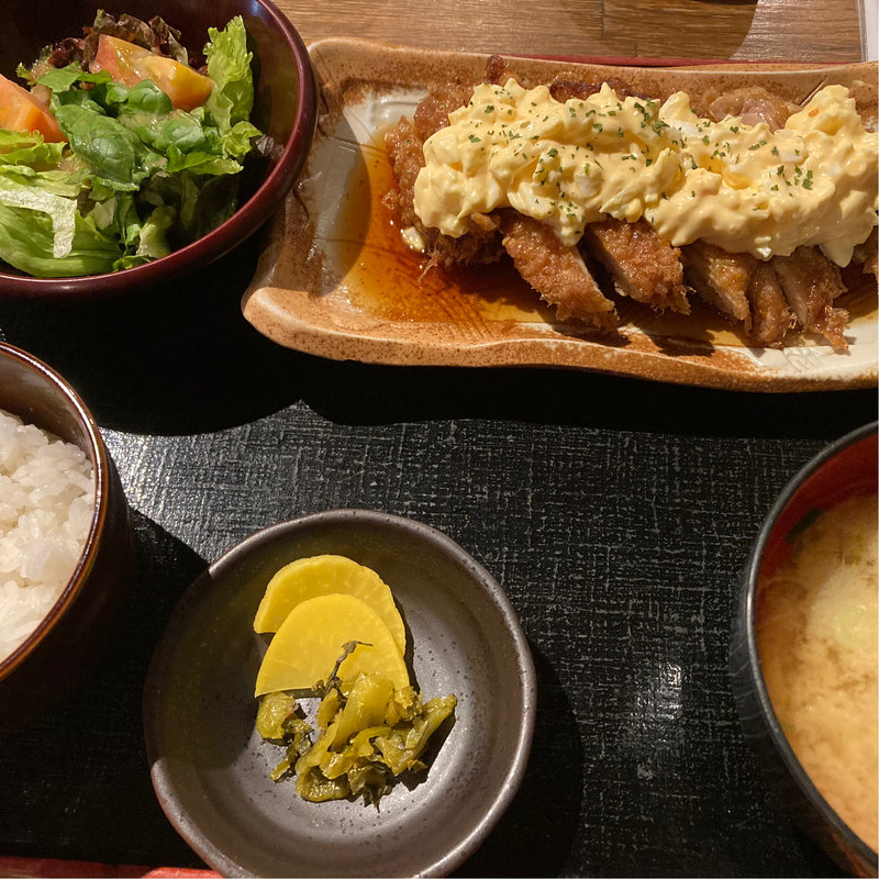チキン南蛮定食(ひゃくしょう茶屋 （ヒャクショウヂャヤ）)