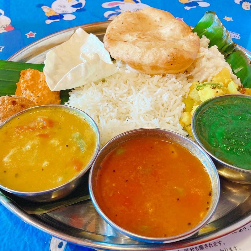 ランチミールス（バスマティライスに変更、アルパラク追加）(南印度ダイニング ポンディバワン 武蔵新田 （PondyBhavan）)