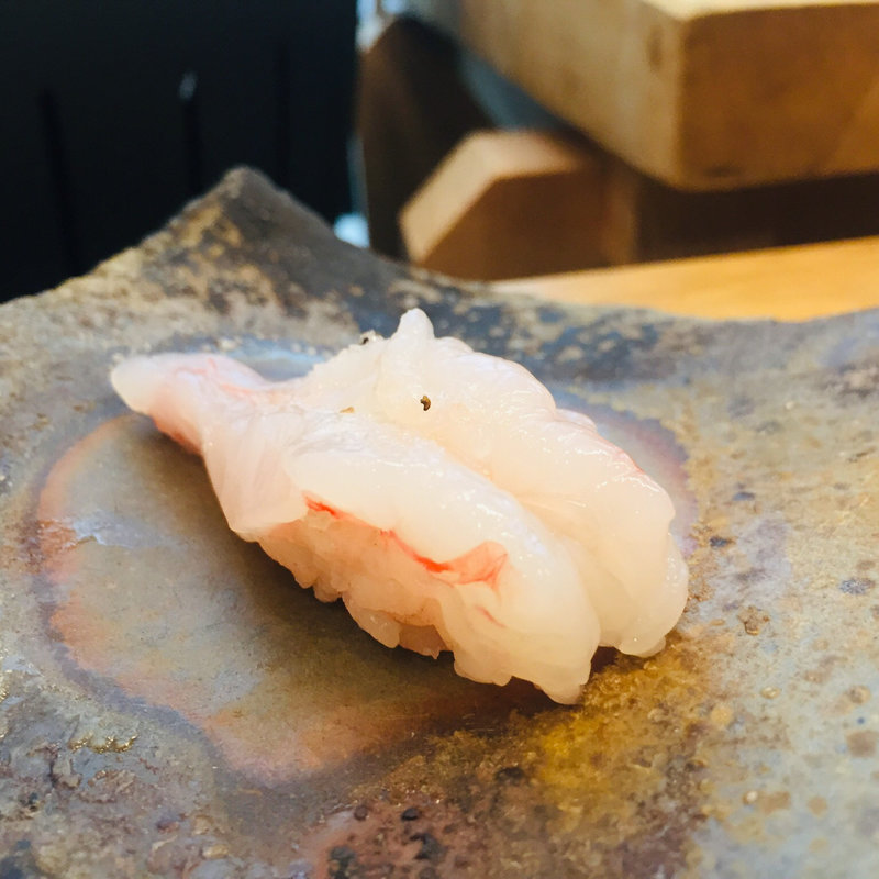 赤海老の握り(寿司いけはた)