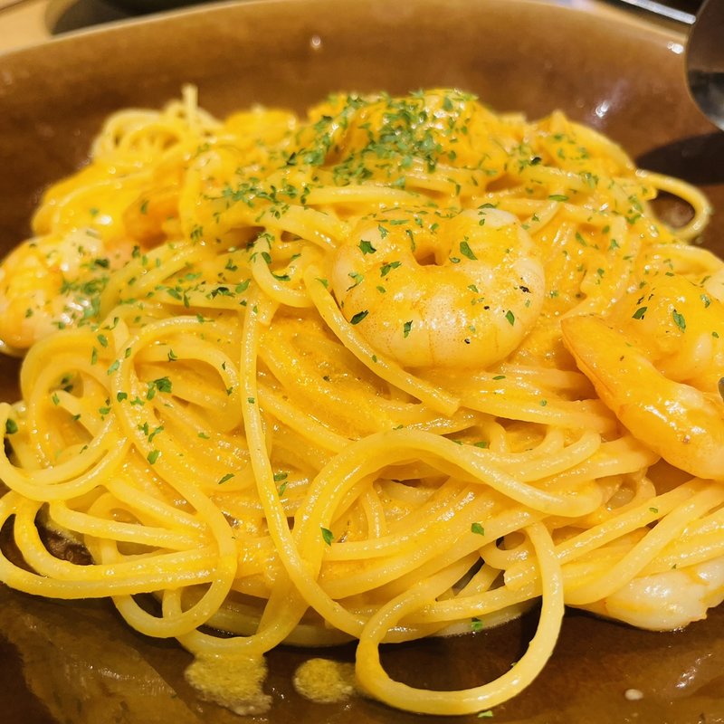 トマトクリームパスタ(ピッツェリア ドォーロ ローマ 台場店)