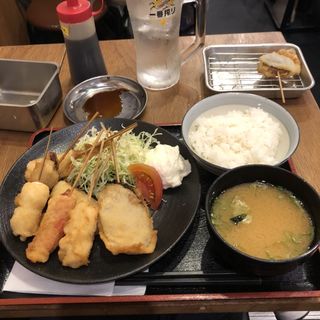 A定食　with 無限レモンサワー(串かつ でんがな 姫路店 )
