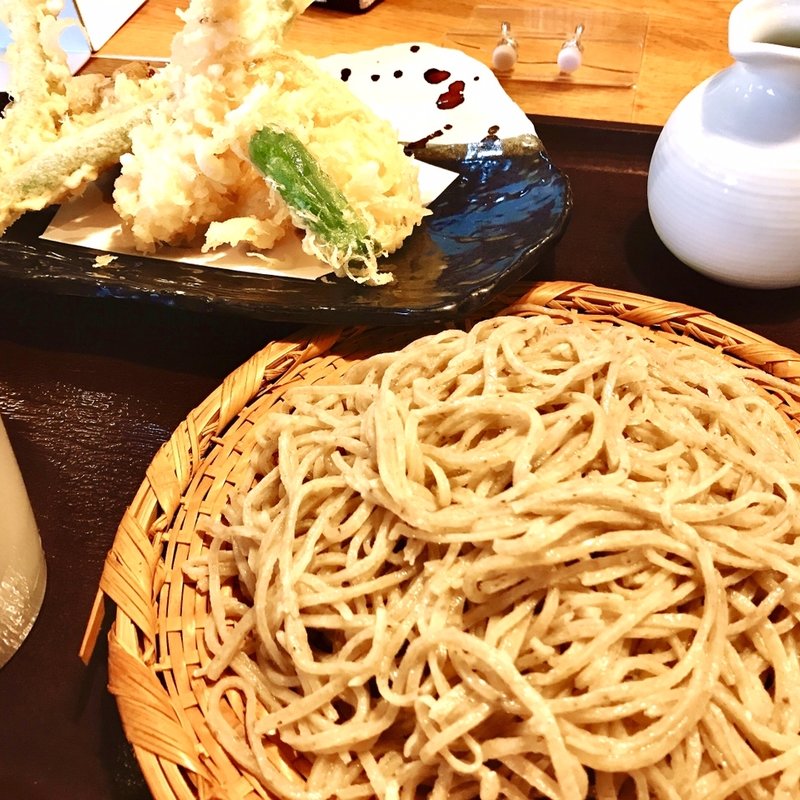 本日の日替天ザル(手打蕎麦だぼう)