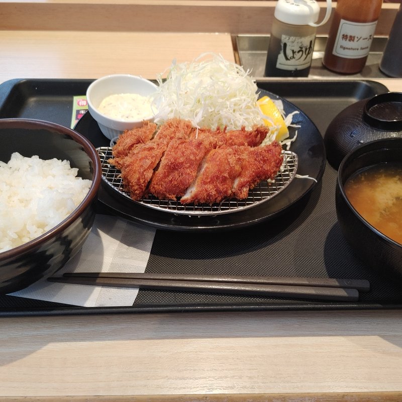 ささみカツ定食(松のや)