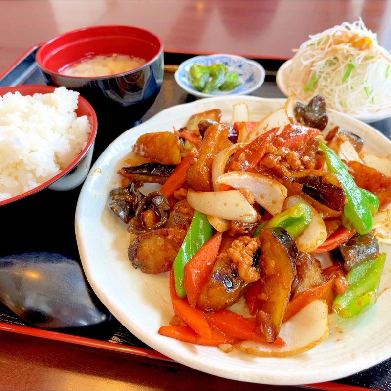 ナス味噌定食(弘祥 西志津店)