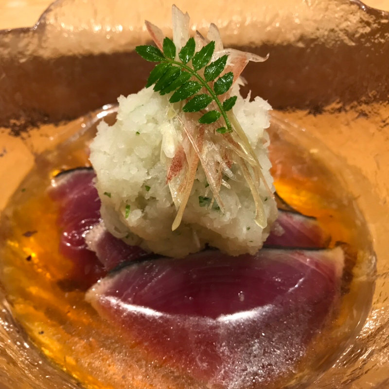 かつおの酢の物(塩釜すし哲　S-PAL仙台店)