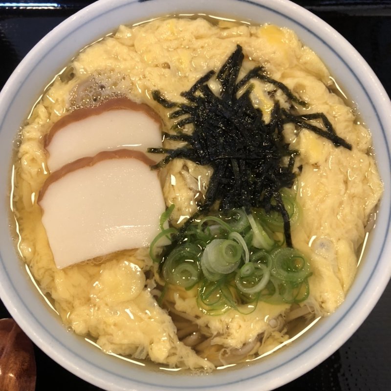 卵とじそば(本家鶴喜そば本店)