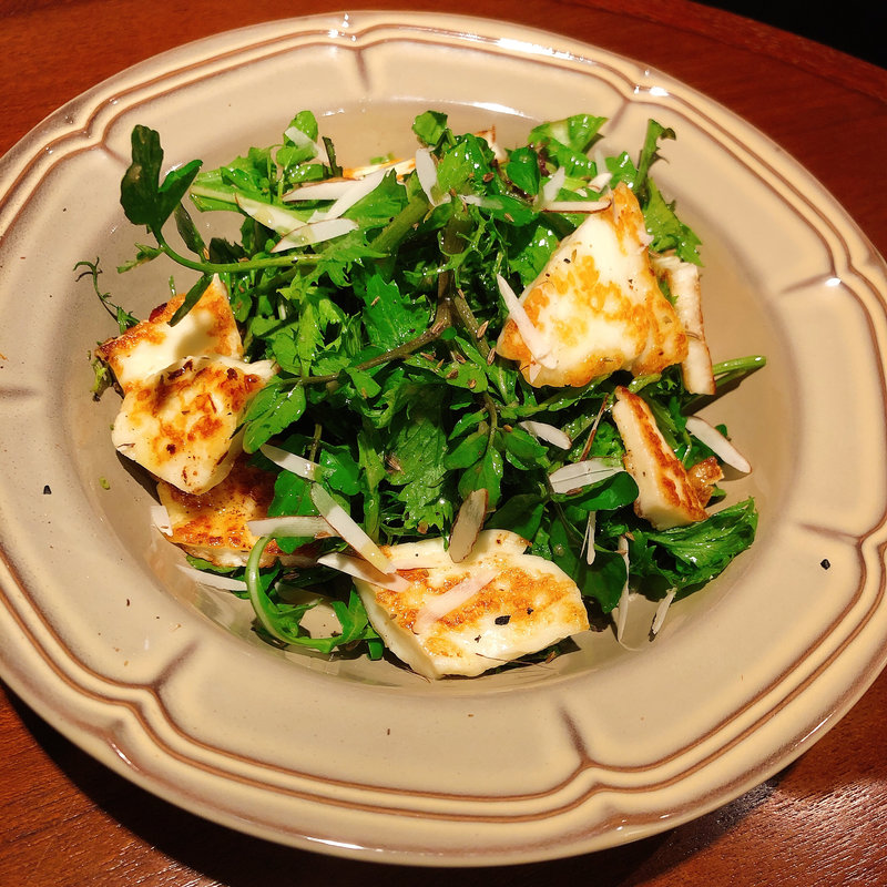 クレソンサラダ(鉄板バル チェローナ)