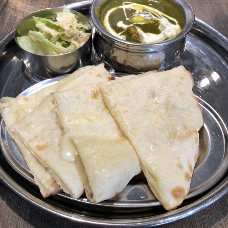 サグチキンカレーランチ(インドカレー SANTA 仙台青葉区宮町店)