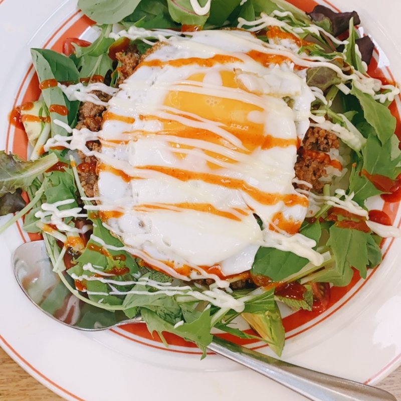 サボテン入りタコライス(さぼてんcafe)