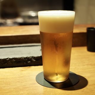 生ビール(やきとり松里)