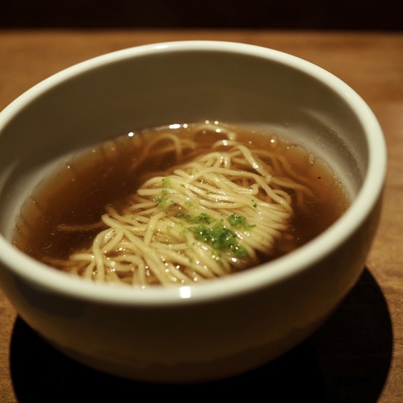 〆のラーメン(やきとり松里)