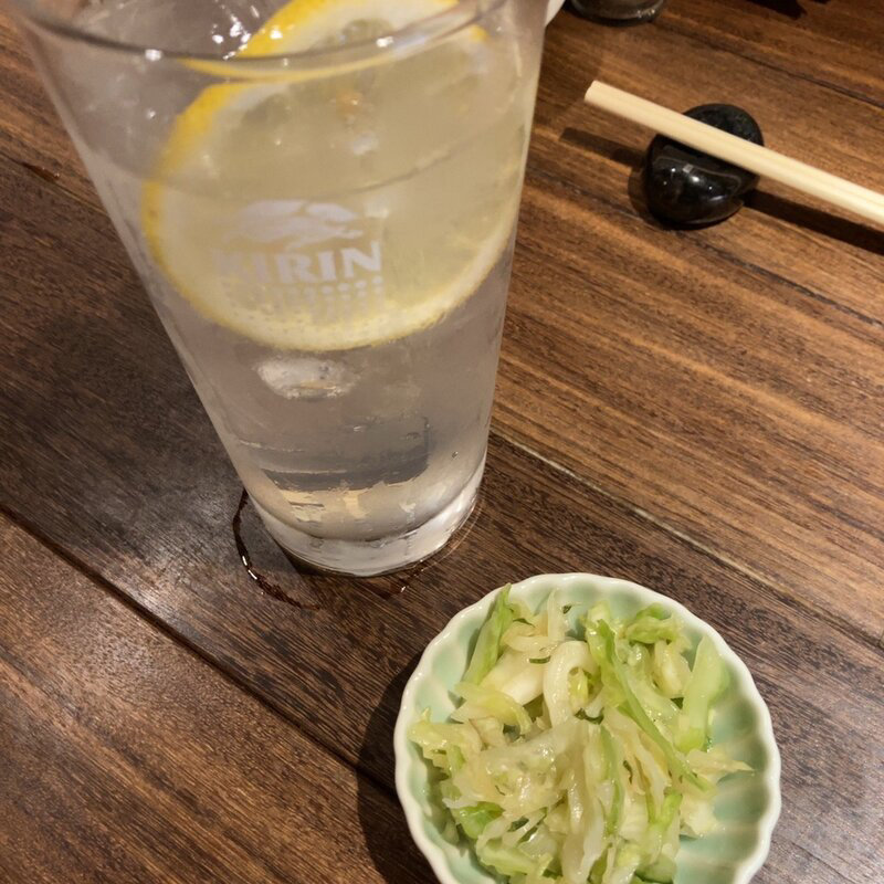 レモンサワー(くしやき処 月忠 綱島店)