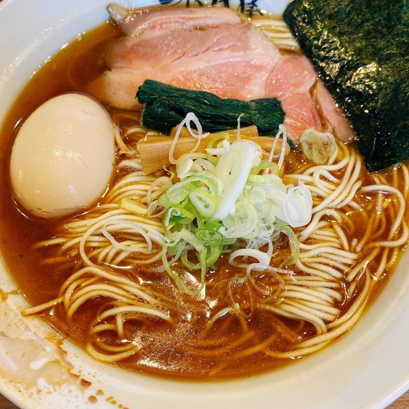 味玉中華そば（醤油.細麺）(仙臺自家製麺こいけ屋)