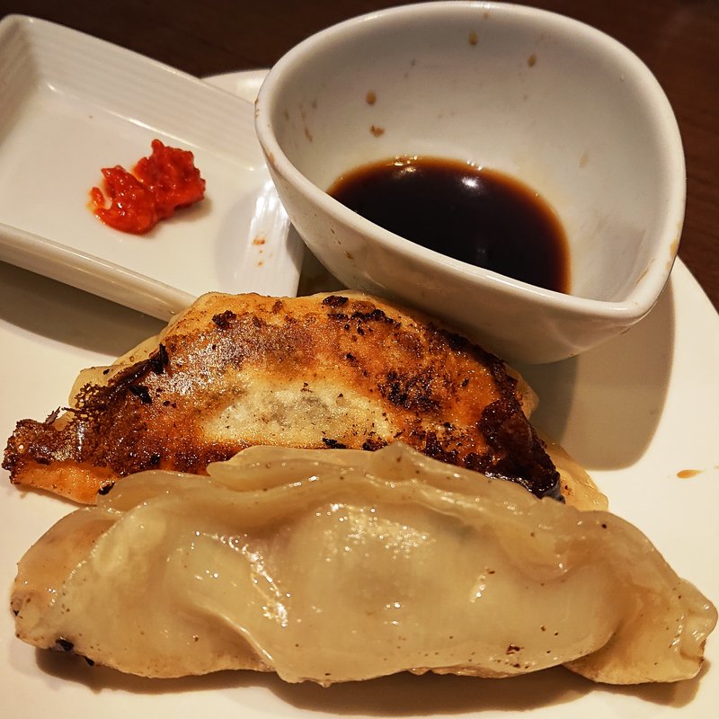 手包み肉餃子（2ヶ）(WANG’S GARDEN 武蔵小杉店 （ワンズガーデン）)