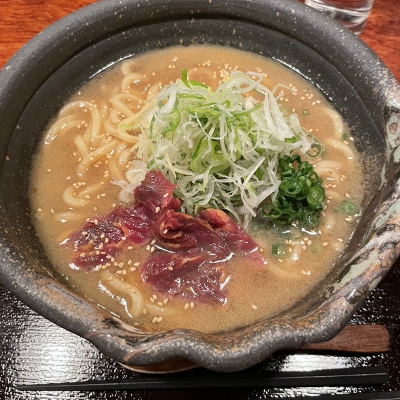 馬骨ラーメン(馬肉料理と蒸し野菜 型無夢荘(かたなしむそう))