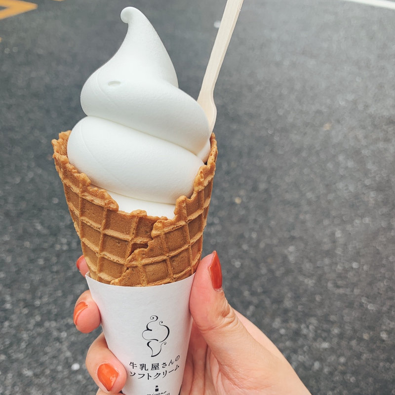 ワッフルコーン(宮野乳業　牛乳屋さんのソフトクリーム)