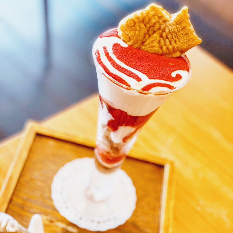 福いちごティラミスパフェ(築地本願寺カフェ Tsumugi)