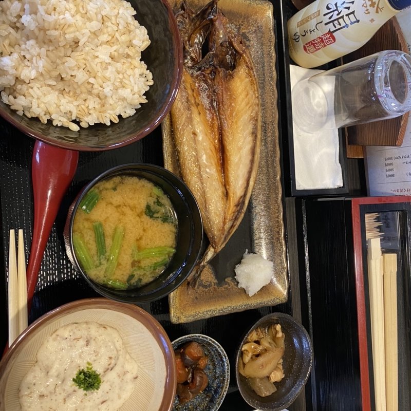 自然薯焼き魚御膳(福々亭)