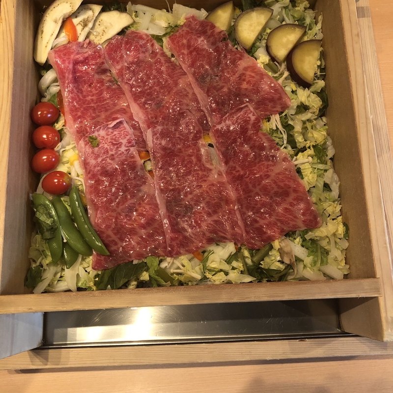 せいろ蒸ししゃぶ(銀座しゃぶ通 好の笹)