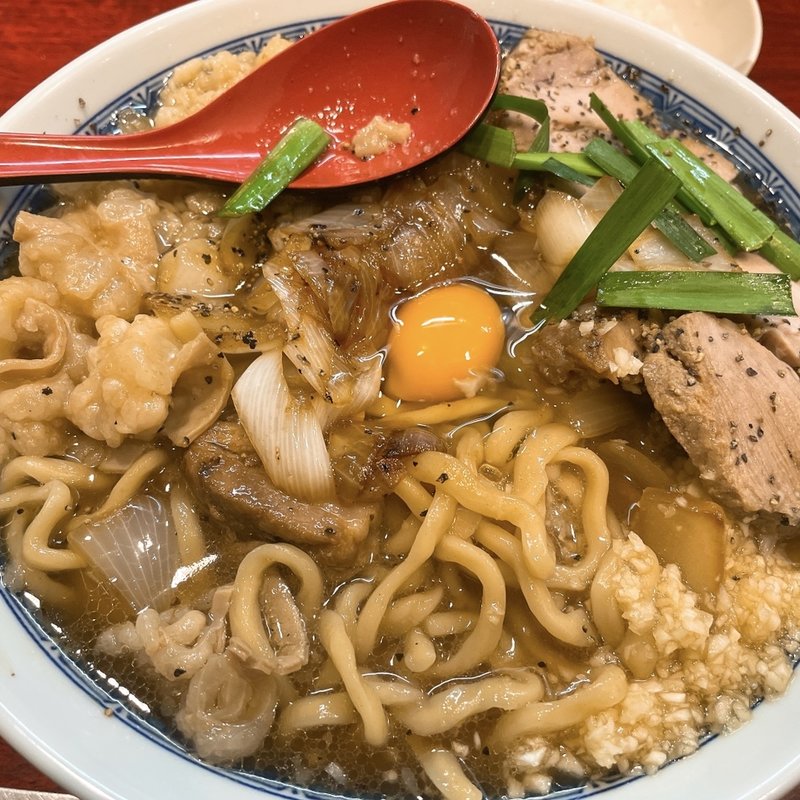 特製スタミナ中華セットニンニク、アブラ(中華そば　たた味)