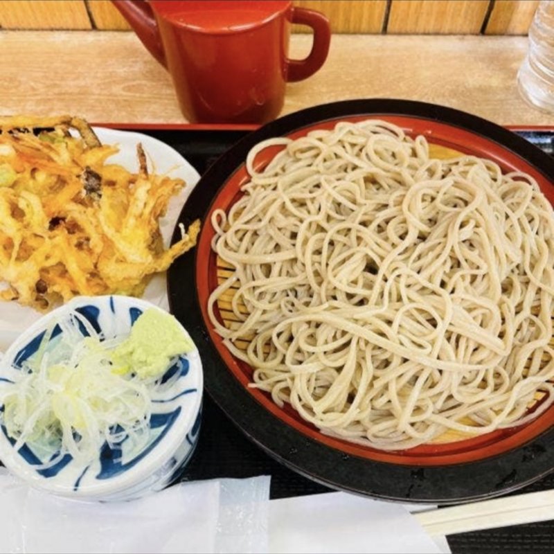 かき揚げそば（冷し）(ねぎどん )