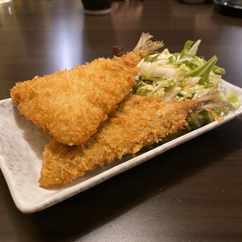 アジフライ(大衆酒場 あかし屋)