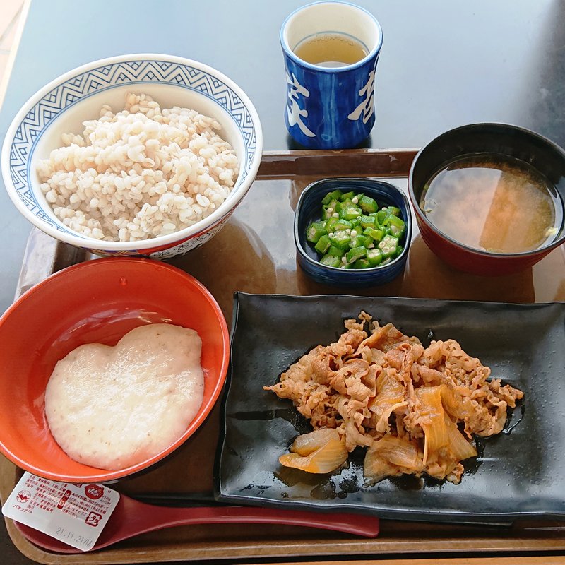 牛皿麦とろ御膳(吉野家 １号線川崎遠藤町店)