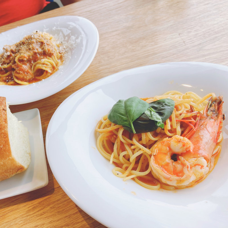 足赤海老のトマトソースパスタバジル風味(PASTA FRESCA DAN-MEN（パスタフレスカ ダンメン）)