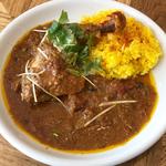 昼のパキスタンカレー