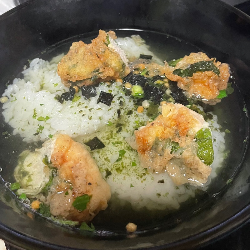 とり天茶漬け(自宅)