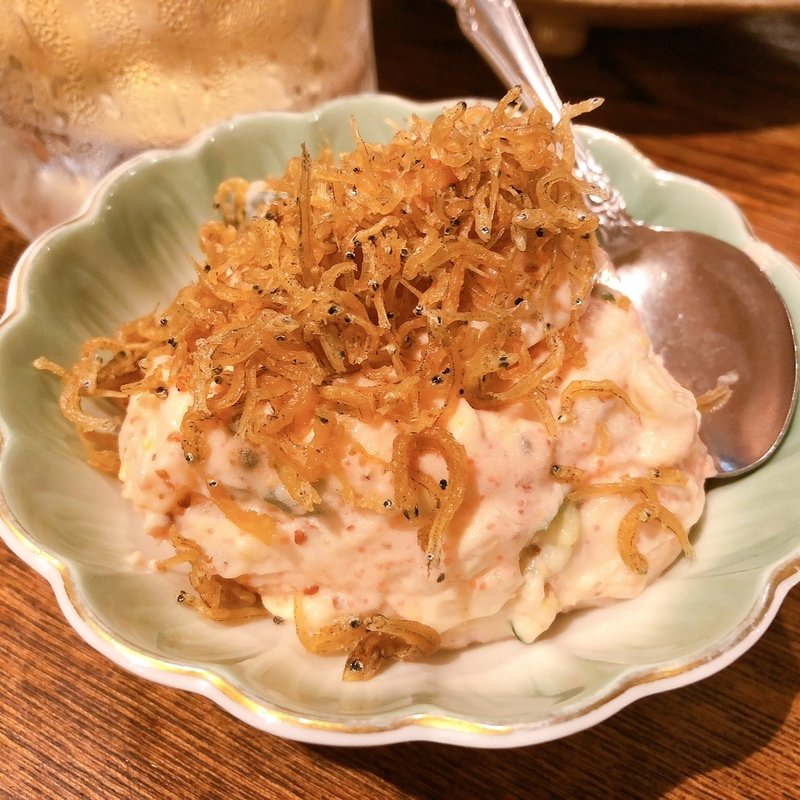 明太ポテトサラダ(溶岩炉端焼き イナホノシズク)