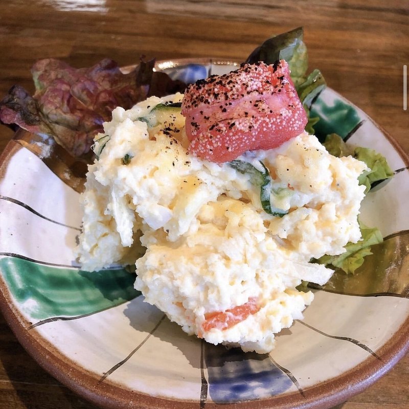 炙りタラコのポテトサラダ(甲州ほうとう 完熟屋 本店 （甲州　完熟屋(カンジュクヤ)）)