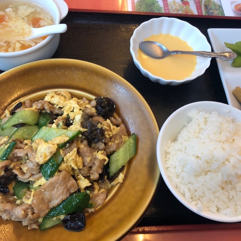 豚肉とキクラゲの卵炒め(徐家)