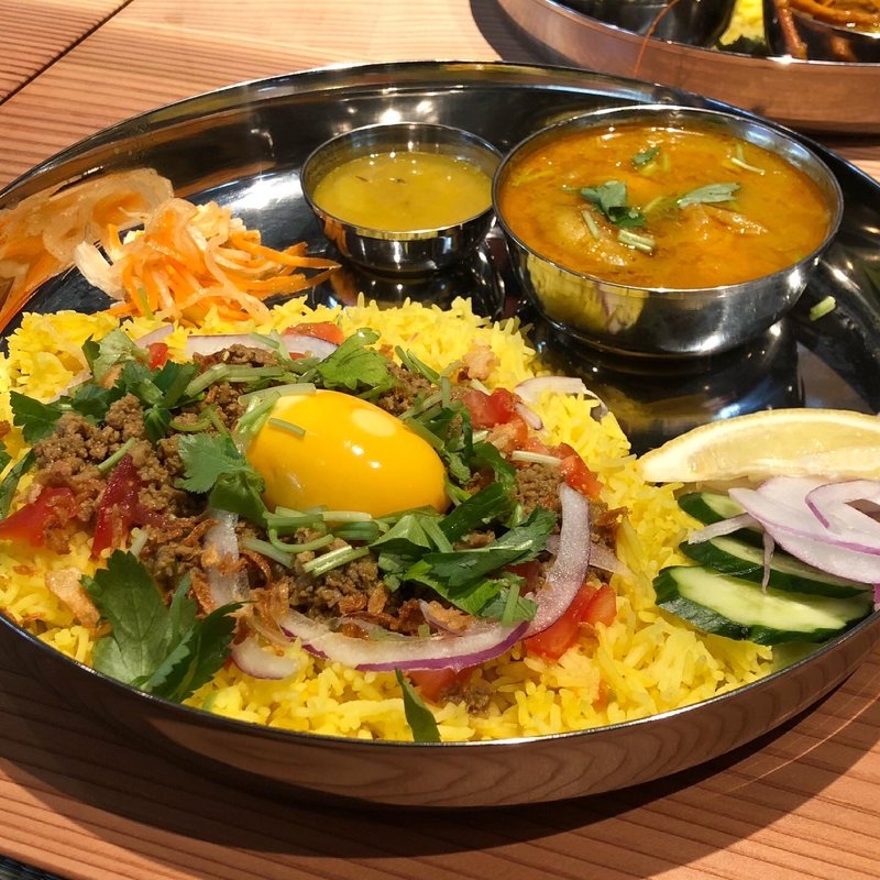 2種盛り（チキン&キーマ）(カレー設計事務所)