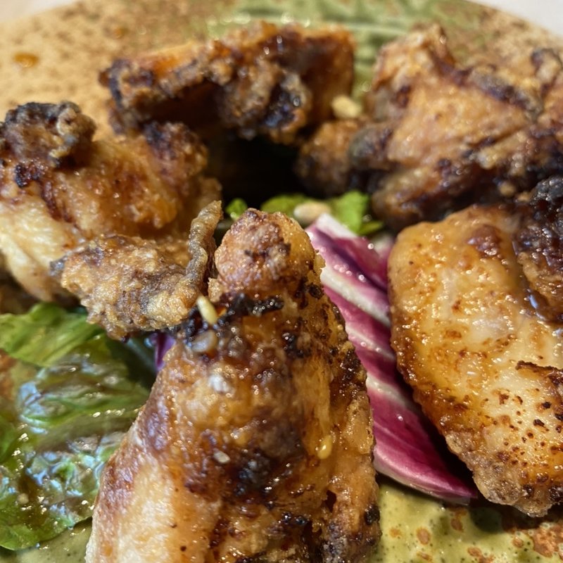 若鶏の竜田揚げ　香味だれ(ざくろ )