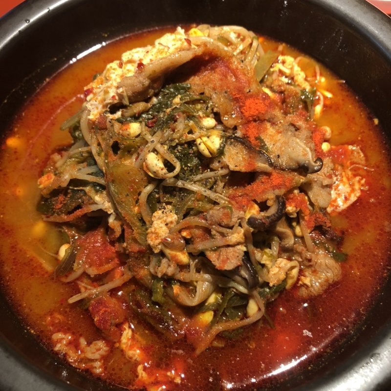 ユッケジャンクッパ（辛）(からくに家 芝大門店)