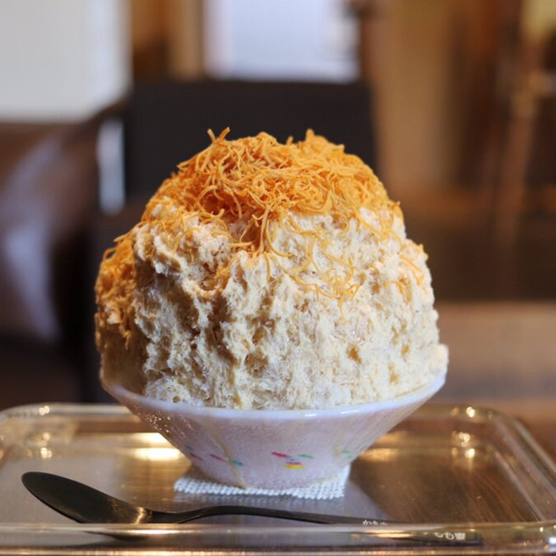 オレンジキャラメルチーズ(イタリアンかき氷リコッタ)