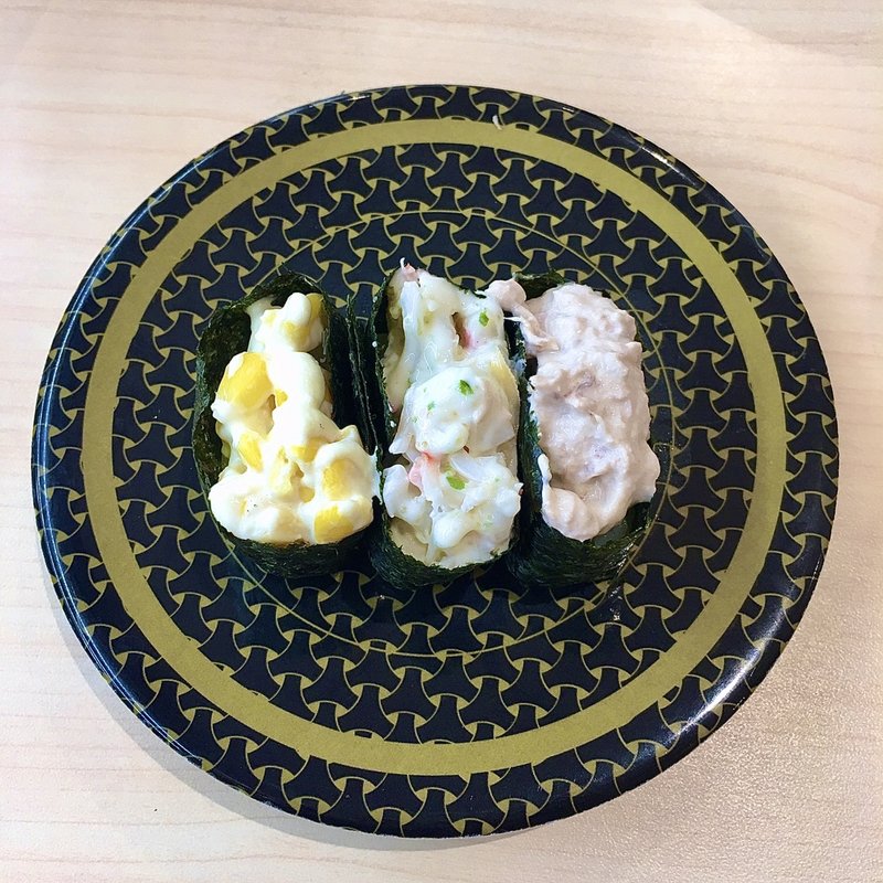 サラダ軍艦3種盛り(はま寿司春日井大和通店)