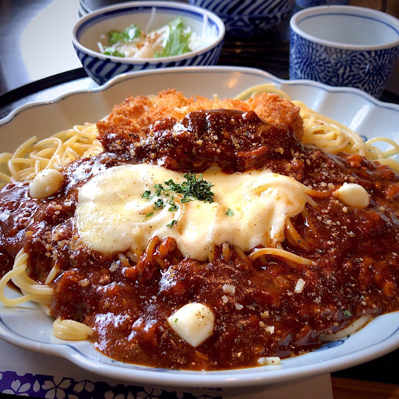3種チーズのとんかつミートソース(洋麺屋五右衛門仙台太白店 )