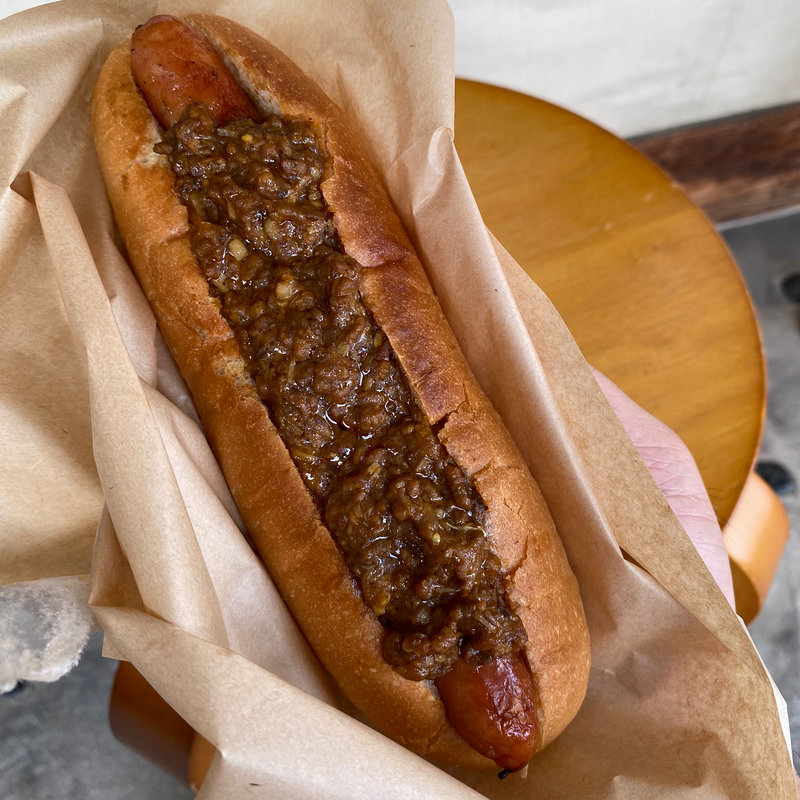 キーマカレードッグ(ハンバーガー工房 grin grin 若宮店（グリングリン）)