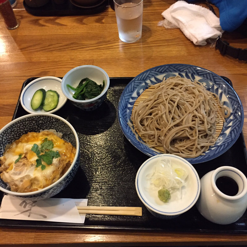 玉子丼＋せいろ(石臼挽手打そば さわや)