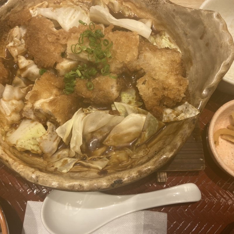 チキン味噌かつ煮定食(大戸屋ごはん処 銀座三越前店)